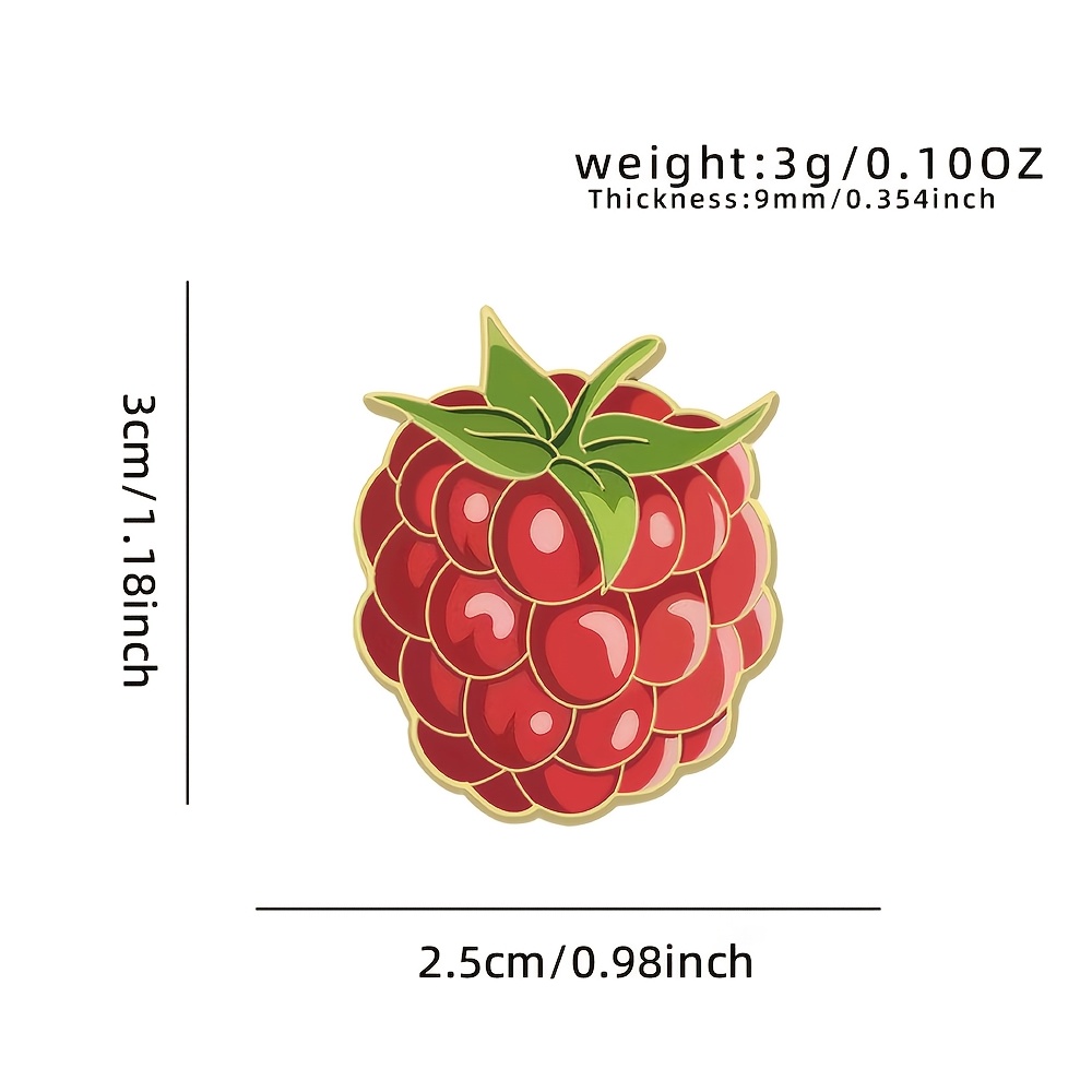Fashionable Raspberry Decorative Brooch, Gift Idea